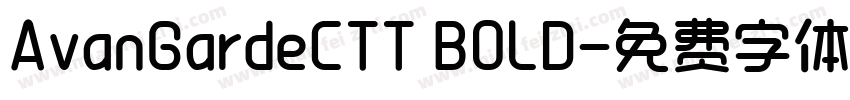 AvanGardeCTT BOLD字体转换
